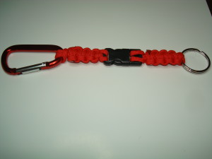 2-Piece Key Fob in Red with Red D-Ring